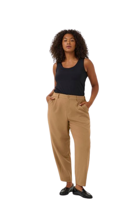 Kaffe Curve bukser KcMerla natur