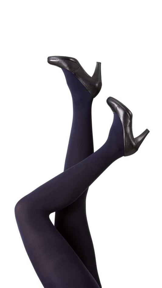 microfiber strømpebukser plussize navy