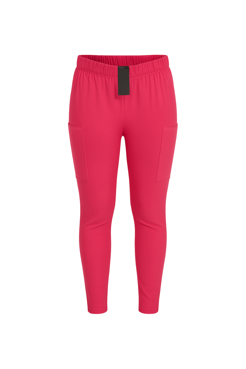 Mapeo leggings med lomme lang mørk pink