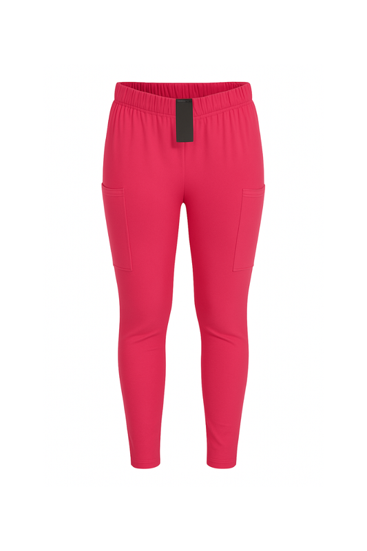 Mapeo leggings med lomme lang mørk pink