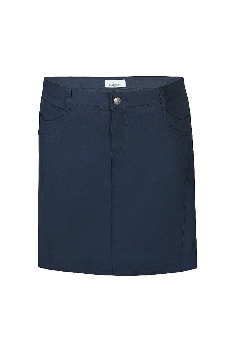Zhenzi nederdel bengalin med shorts indsyet Boyer Navy