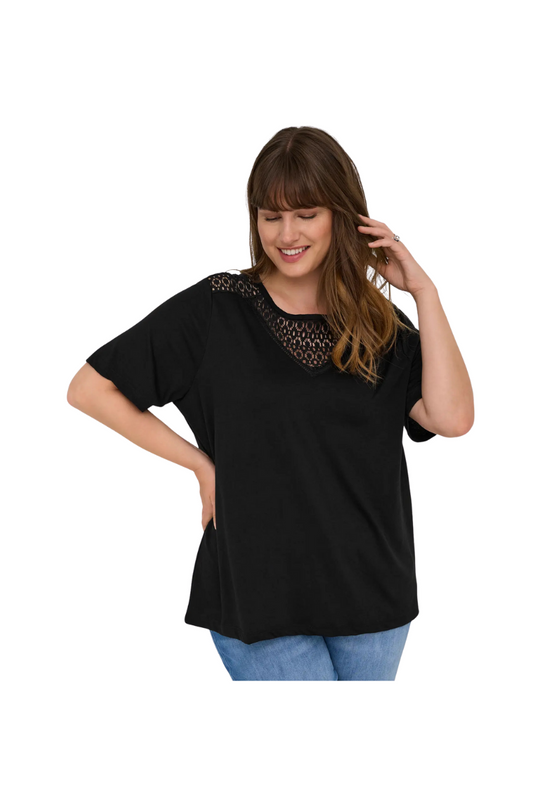 Only Carmakoma tshirt Carjulia sort