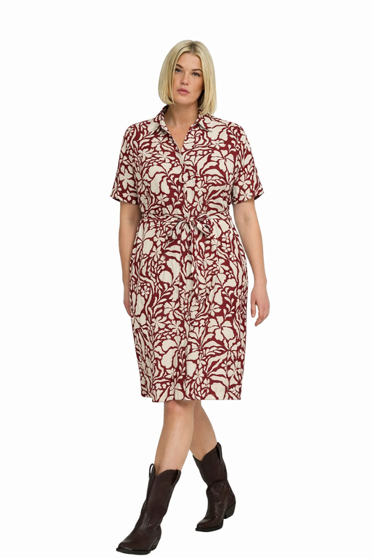 only carmakoma kjole caryasmin rød