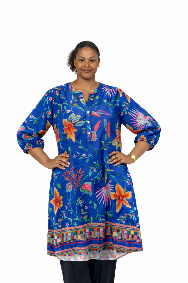 Mapeo tunika plus szie blå Fillippa 2