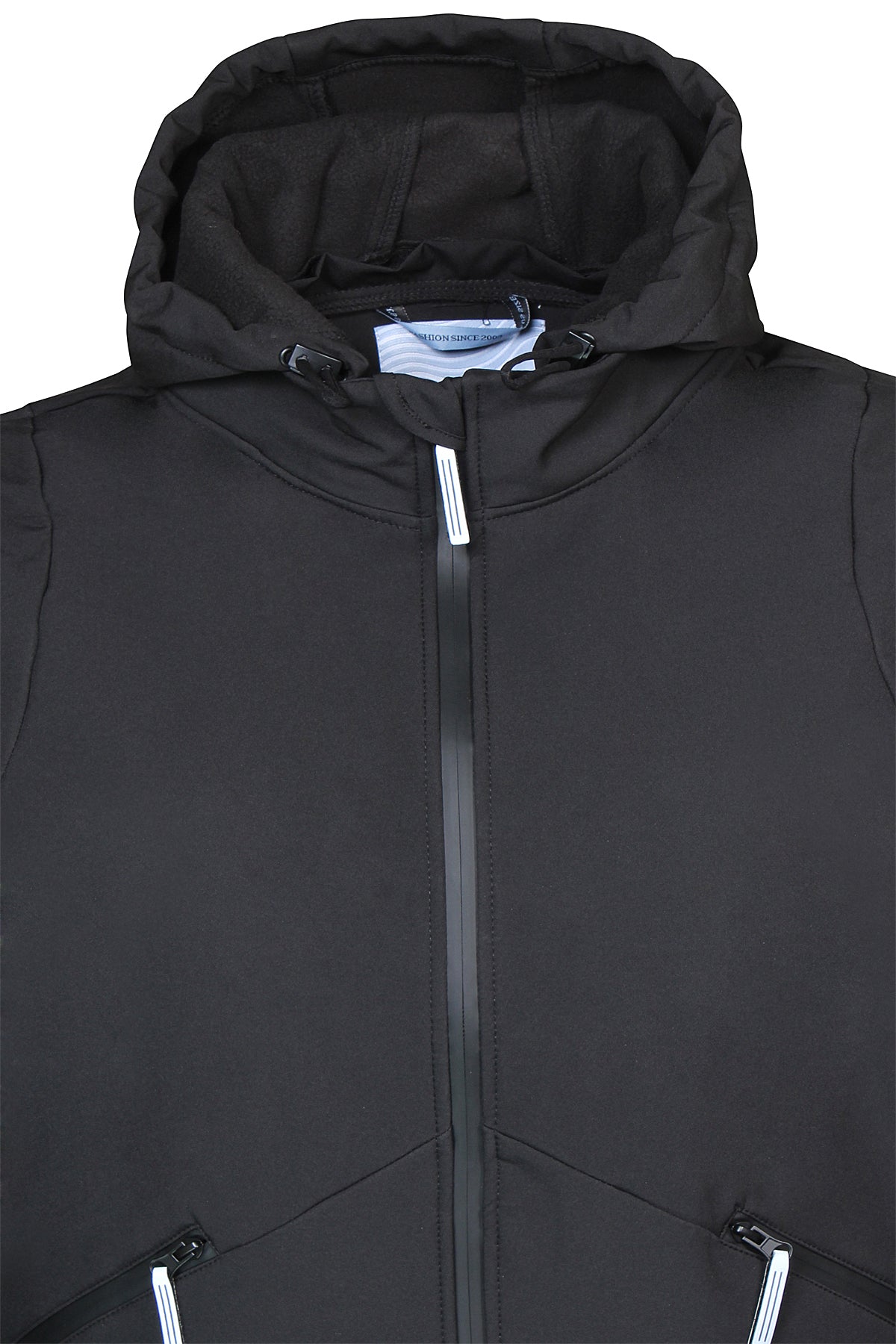 plussize sort jakke