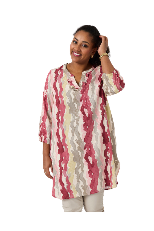 Pont Neuf tunika PNAndora tea mørke pink