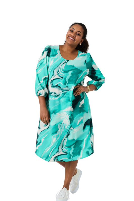 Pont Neuf kjole PNDena aqua grøn