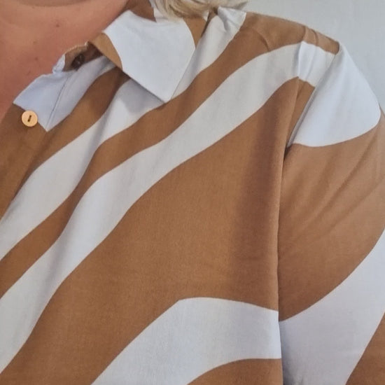 Wasabi kjole wa-chanita 2 brun kombi