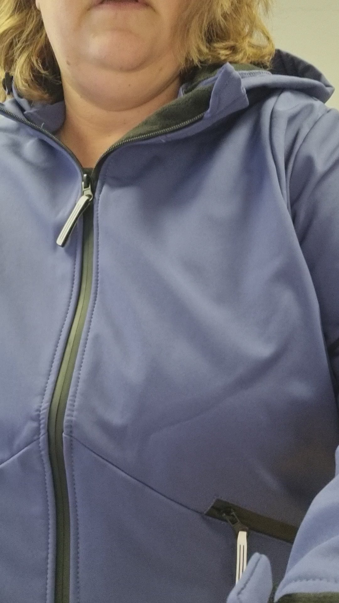 softshell jakke plussize sort
