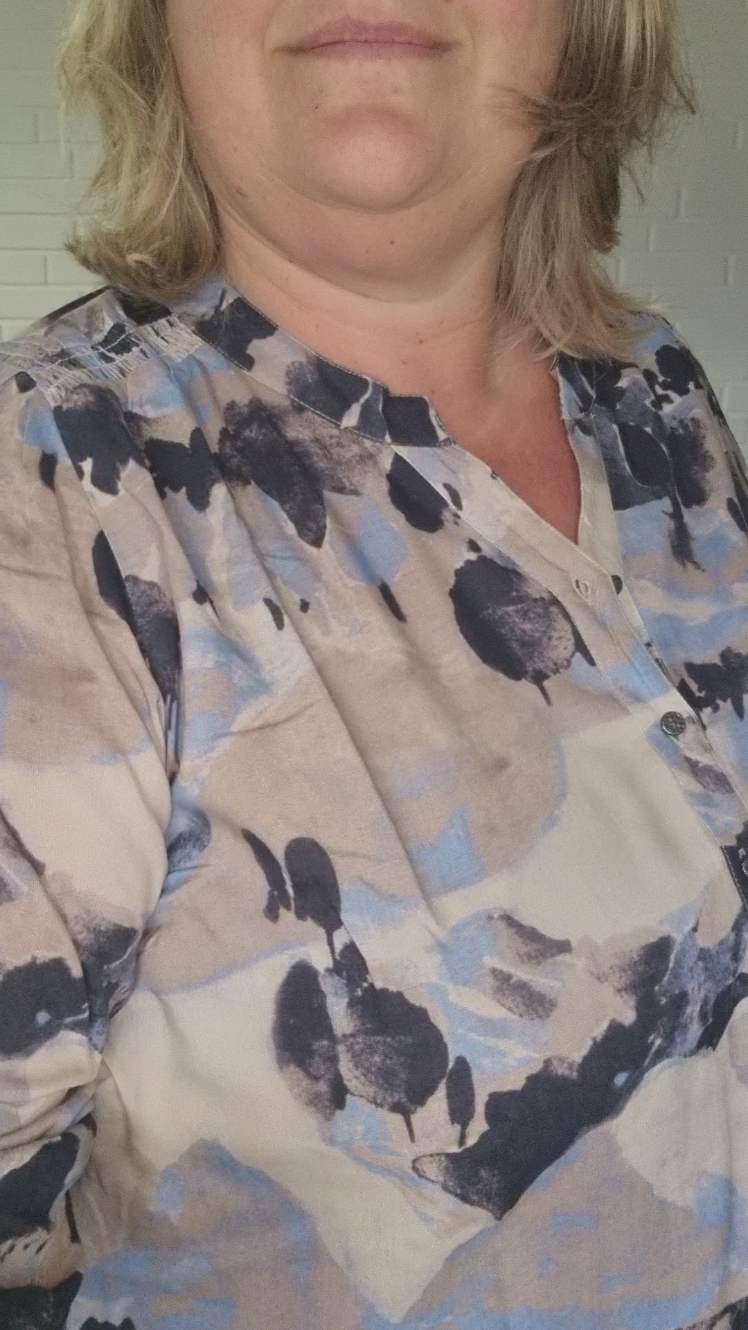 Vanting kjole print 12 Honey 9776