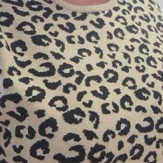 zhenzi striktrøje zh-noel 891 leopard
