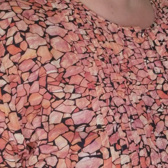 Gozzip shirt tunika GJohanne shirt tunic lyserød kombi