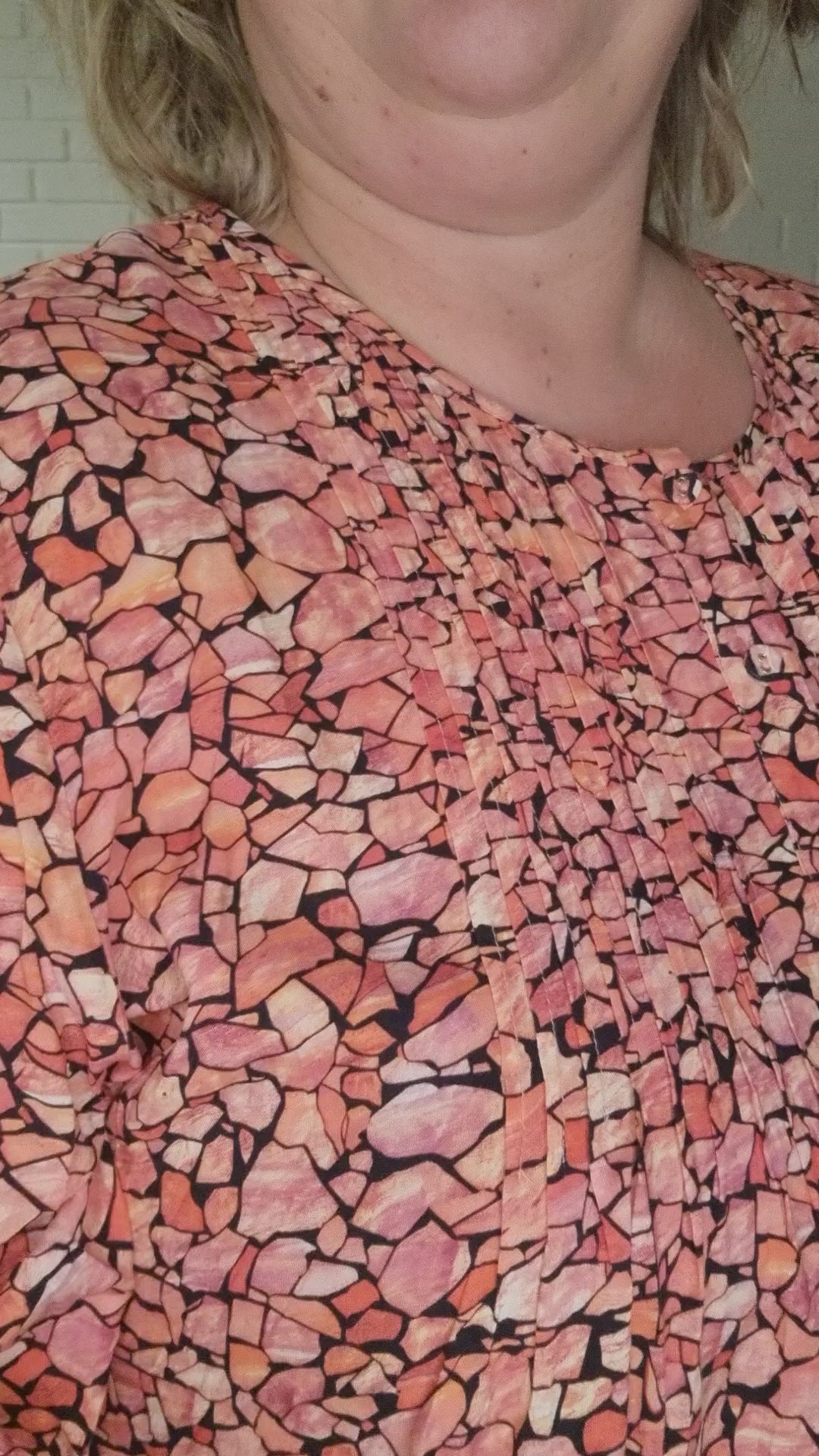 Gozzip shirt tunika GJohanne shirt tunic lyserød kombi