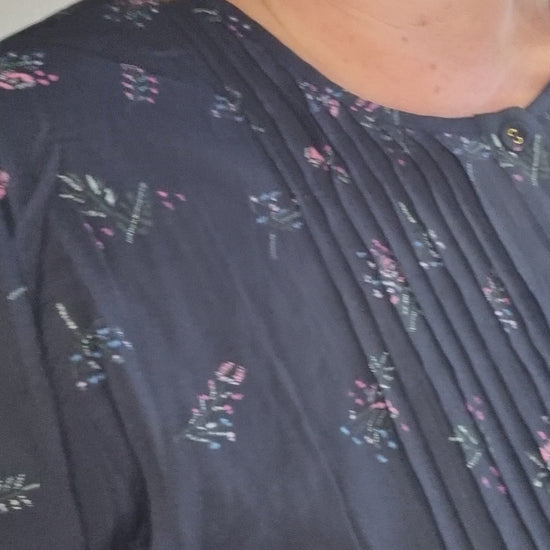 Gozzip shirt tunika GJohanne navy print