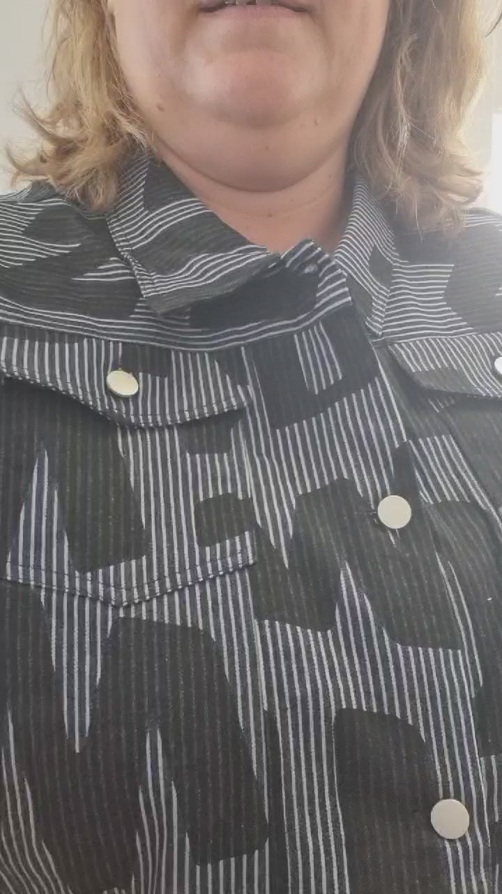 Studio demin kjole SNalina blå kombi