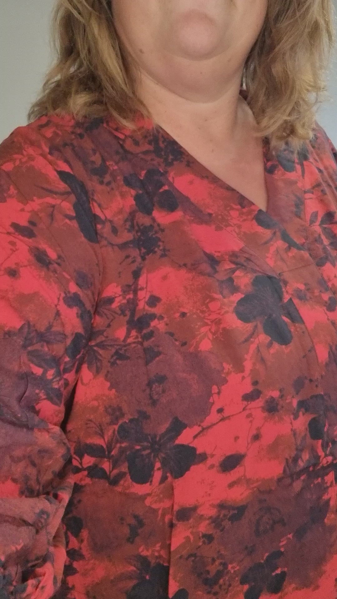 Studio tunika SElma tunic rød-kombi