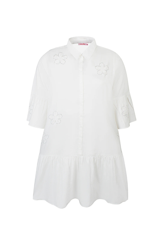 Anyday kjole any-ragna 309 hvid