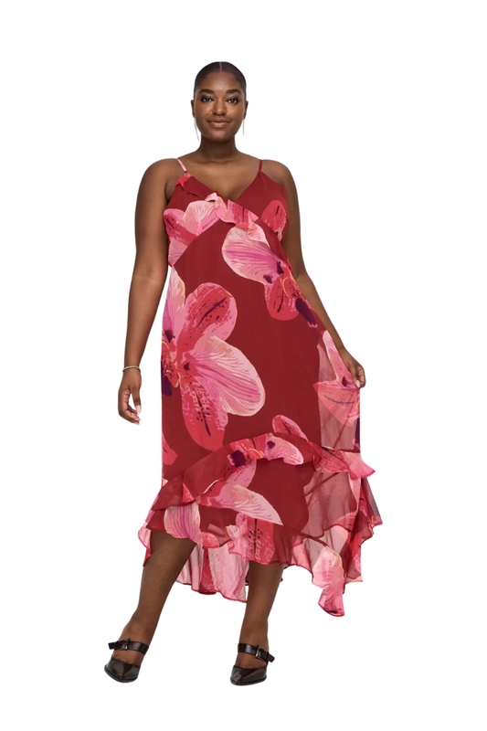 only carmakoma kjole carasta rød