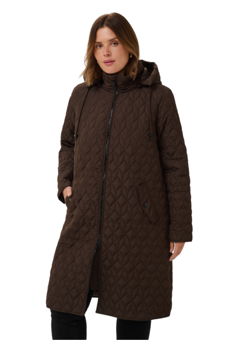 Kaffe Curve KCleina Quilt Jacket - Coffee Bean