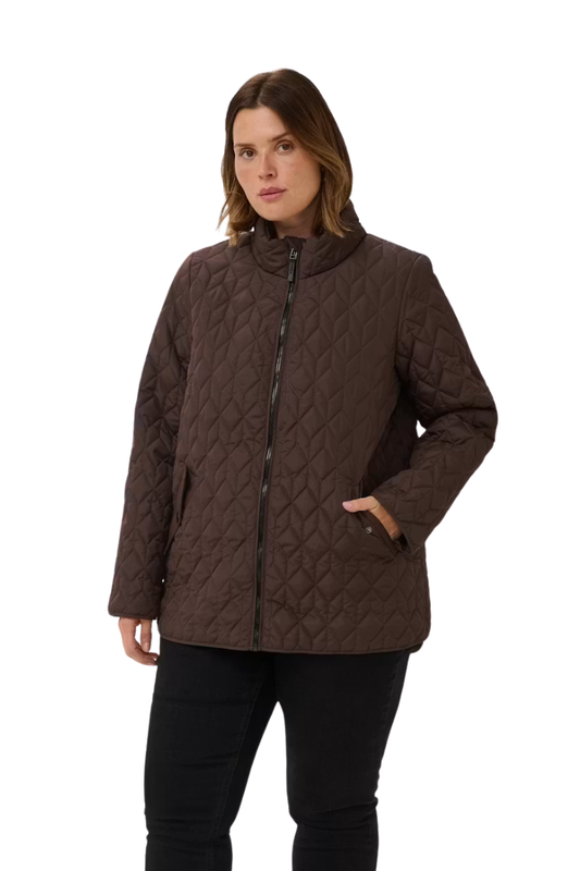 Kaffe Curve KCleina Quilt Jacket - Coffee Bean