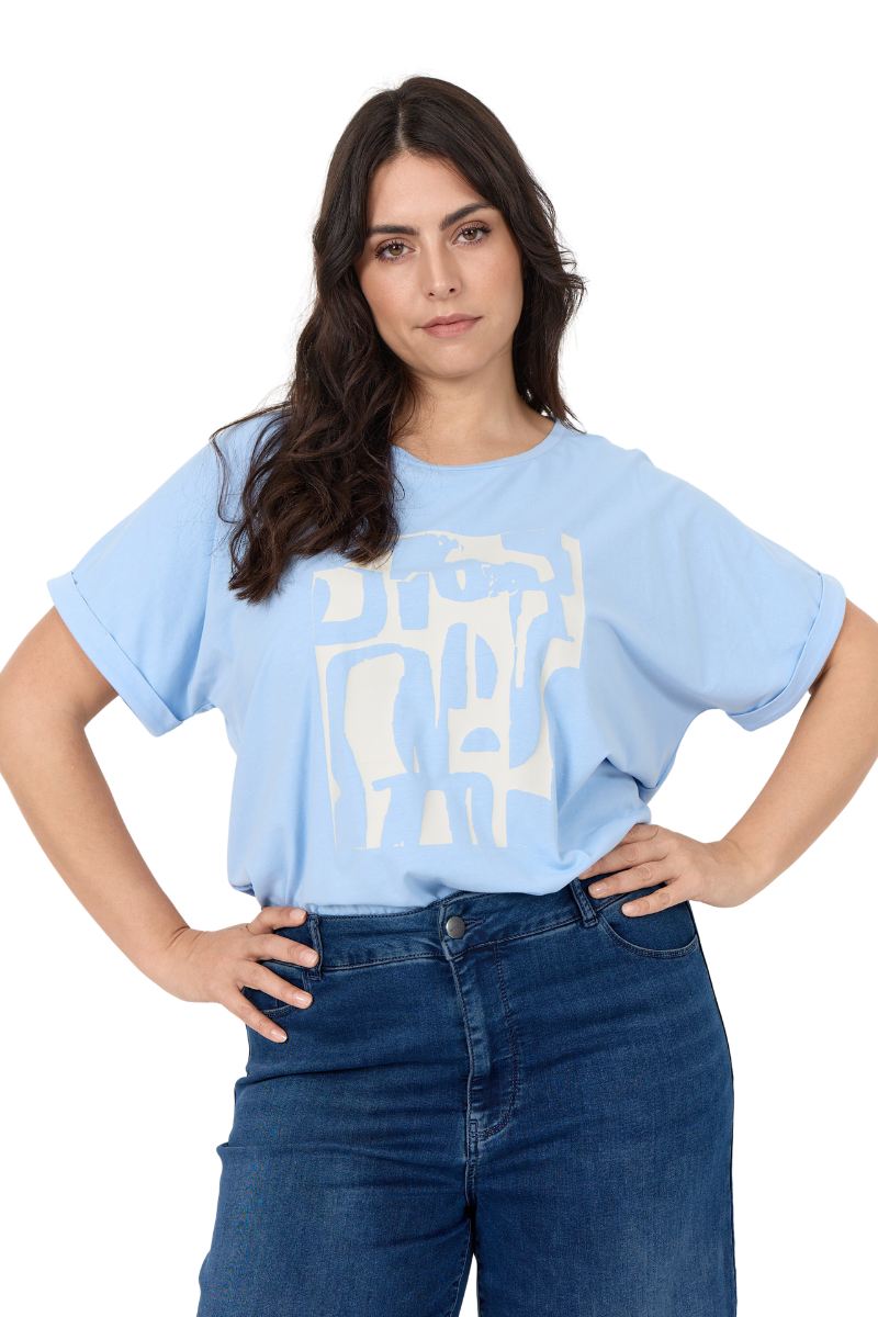 Wasabi t-shirt  WA-Helene 3 -lyseblå