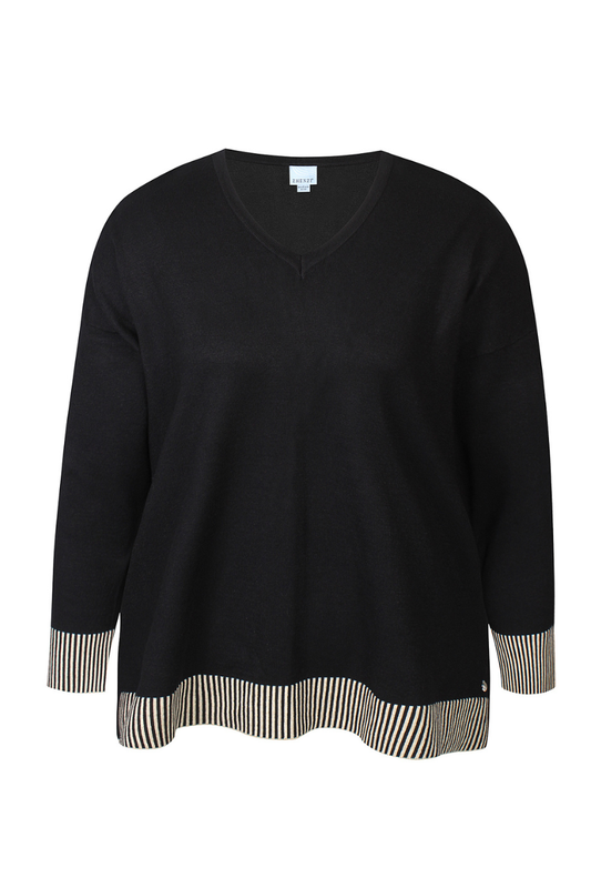 Zhenzi strik bluse ZH-Kogle 1420-sort