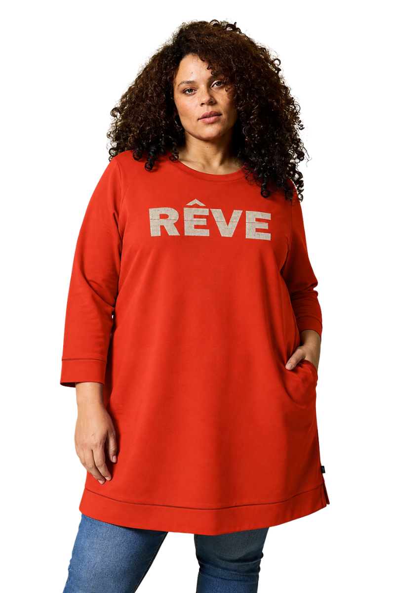 Zhenzi sweatshirt ZH-Mya 0006 rød