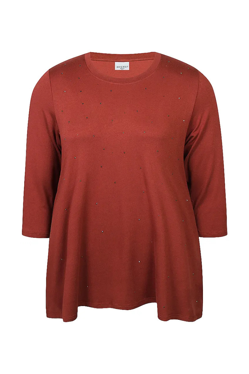 Zhenzi t-shirt ZH-Letty 1509 rød