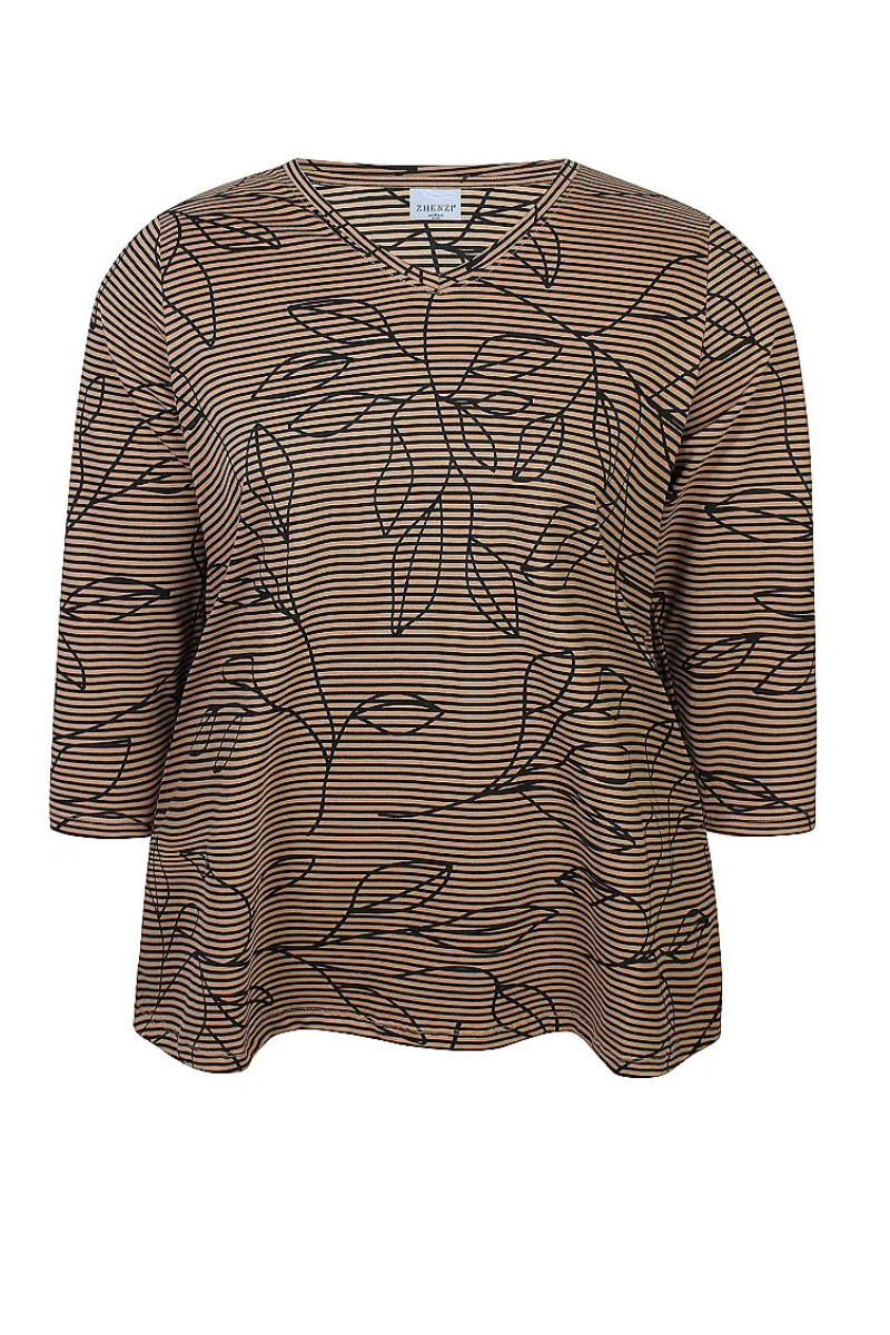 Zhenzi T-shirt Alberta 1506 brun
