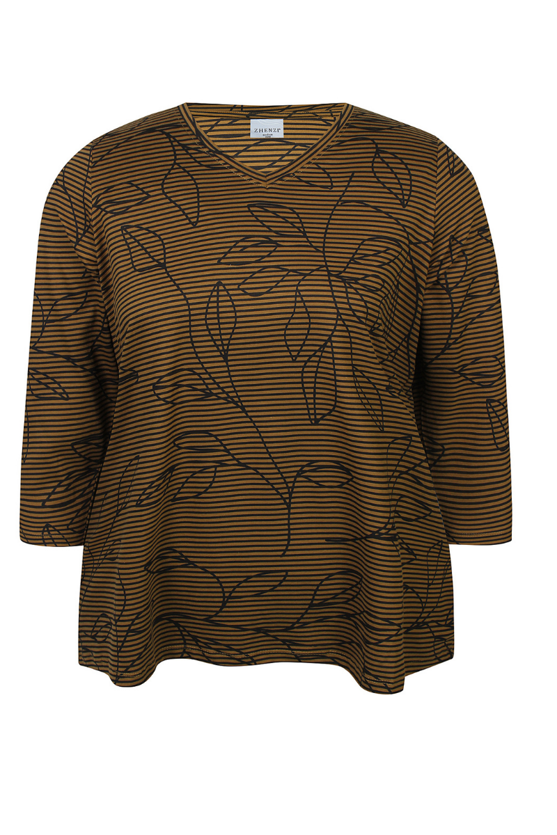 Zhenzi T-shirt Alberta 1506 - Oliven