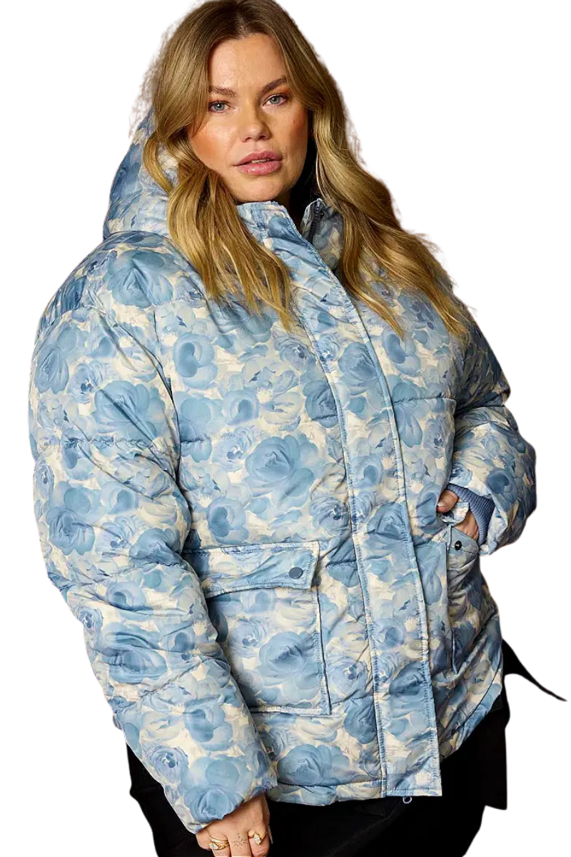 Anyday vinterjakke Riley 450 - Stone Blue