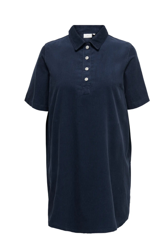 Only Carmakoma tunika CARGRY-NESSA Babyfløjl - Navy