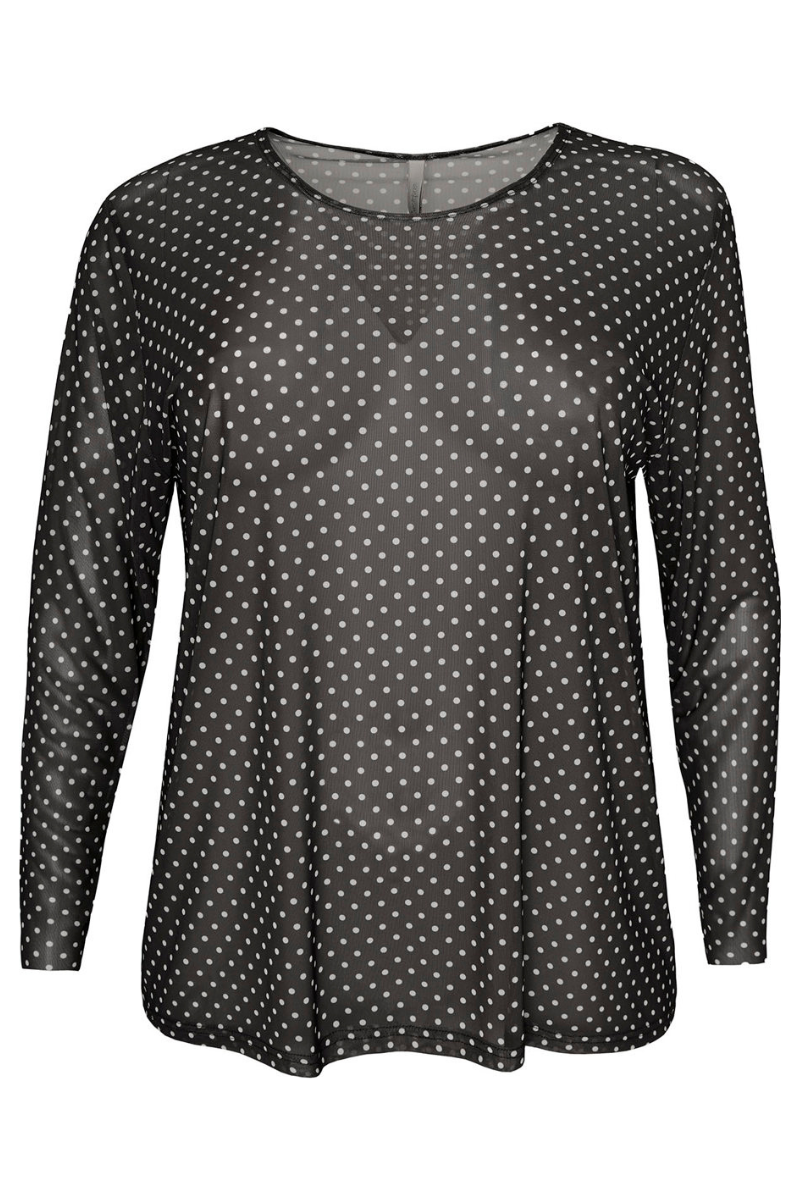 Cassiopeia mesh bluse Gwenna sort