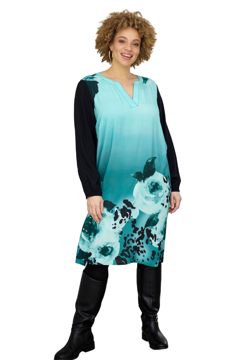 Zhenzi Kjole  Lilie 1528 teal