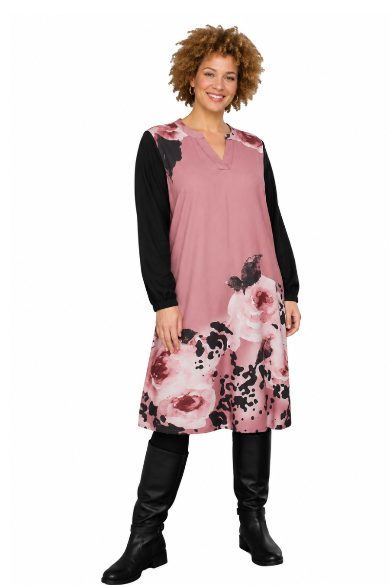 Zhenzi Lilie 1528 Kjole - OLD ROSE