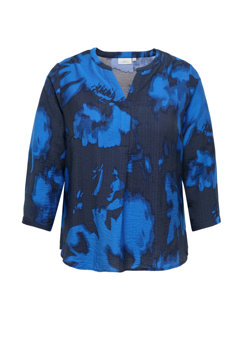 Only Carmakoma bluse carcamille blå