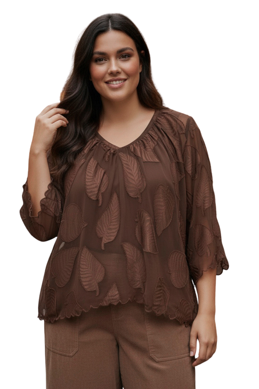 Cassiopeia Beatrice bluse - Brun