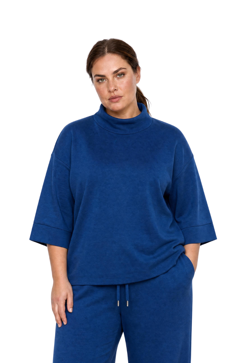 Wasabi modalsweat bluse WA-SABINA 64 - Navy