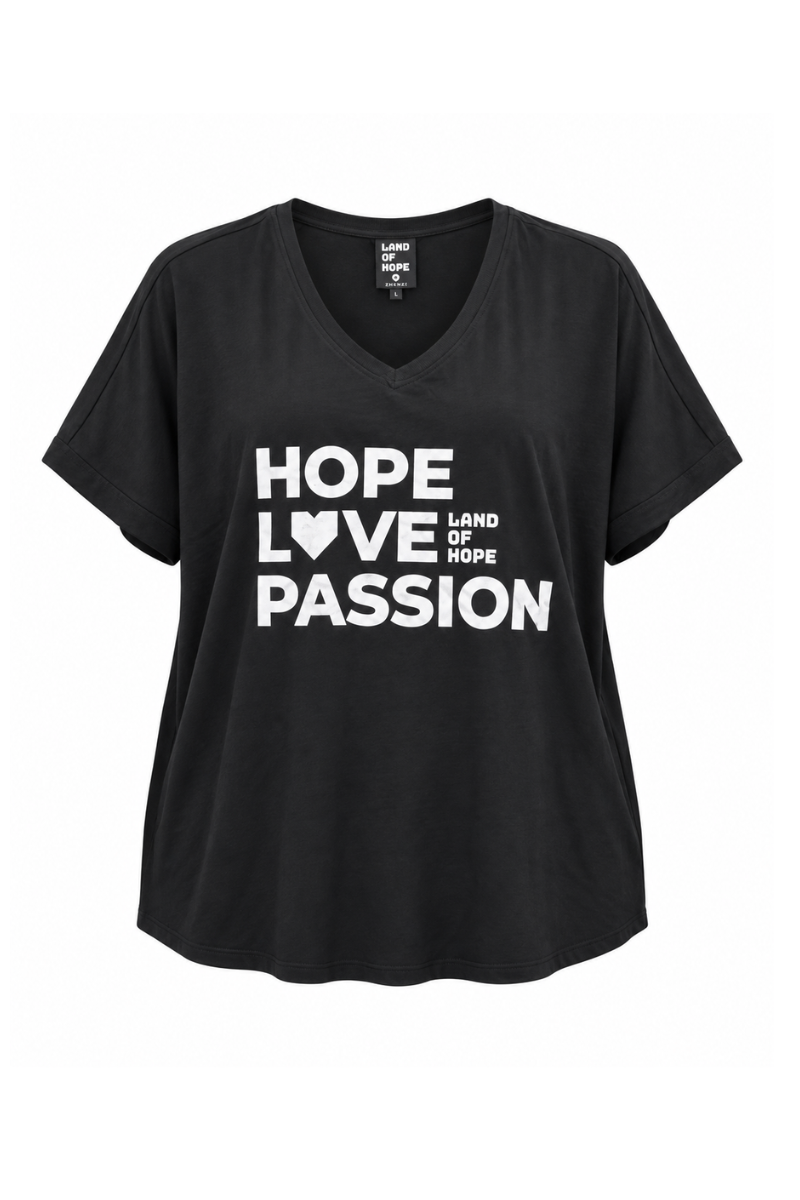 Zhenzi T-shirt Land of Hope - sort