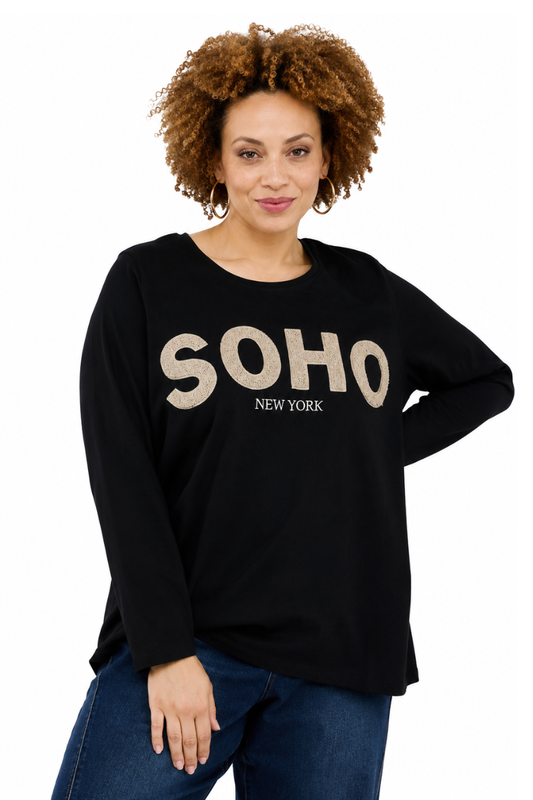 Zhenzi t-shirt Zh-Lesli 1504 sort
