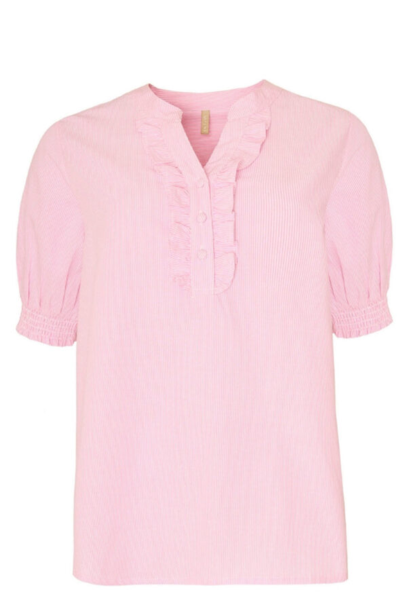 Cssiopeia bluse Beckine strib pink