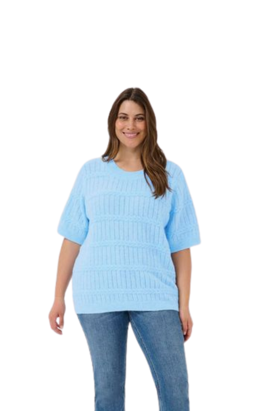 kaffe curve pullover KCminia blå