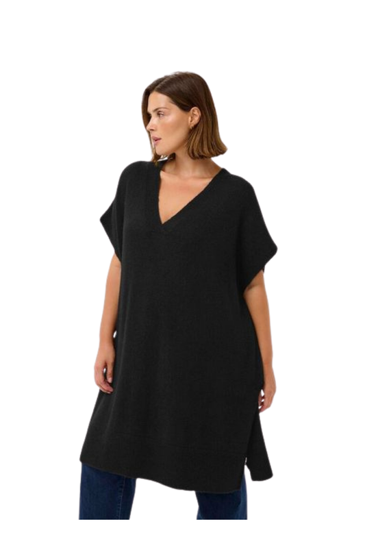 kaffe curve poncho strik KCannet sort