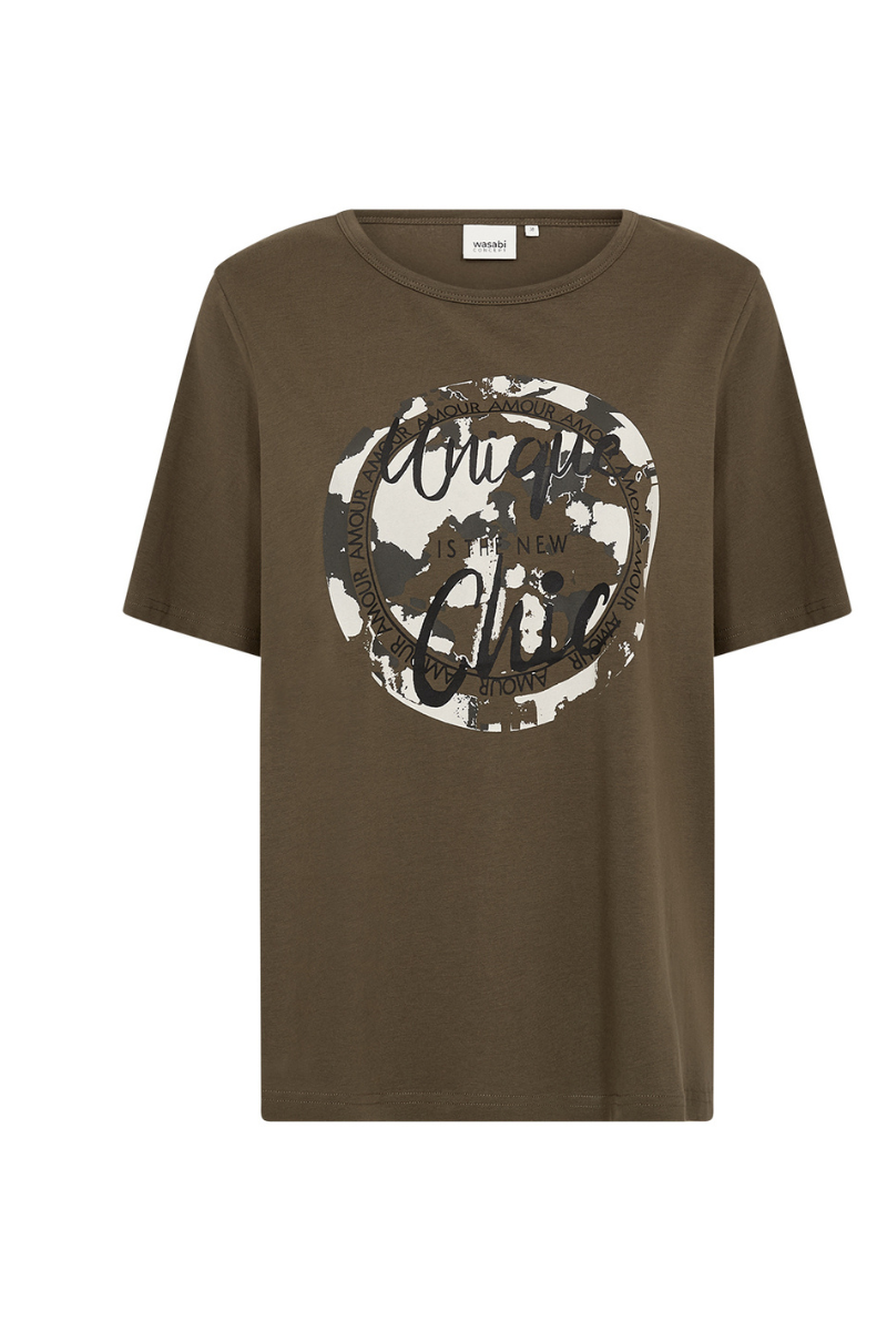 wasabi t-shirt wa-helene 4 mørkegrøn