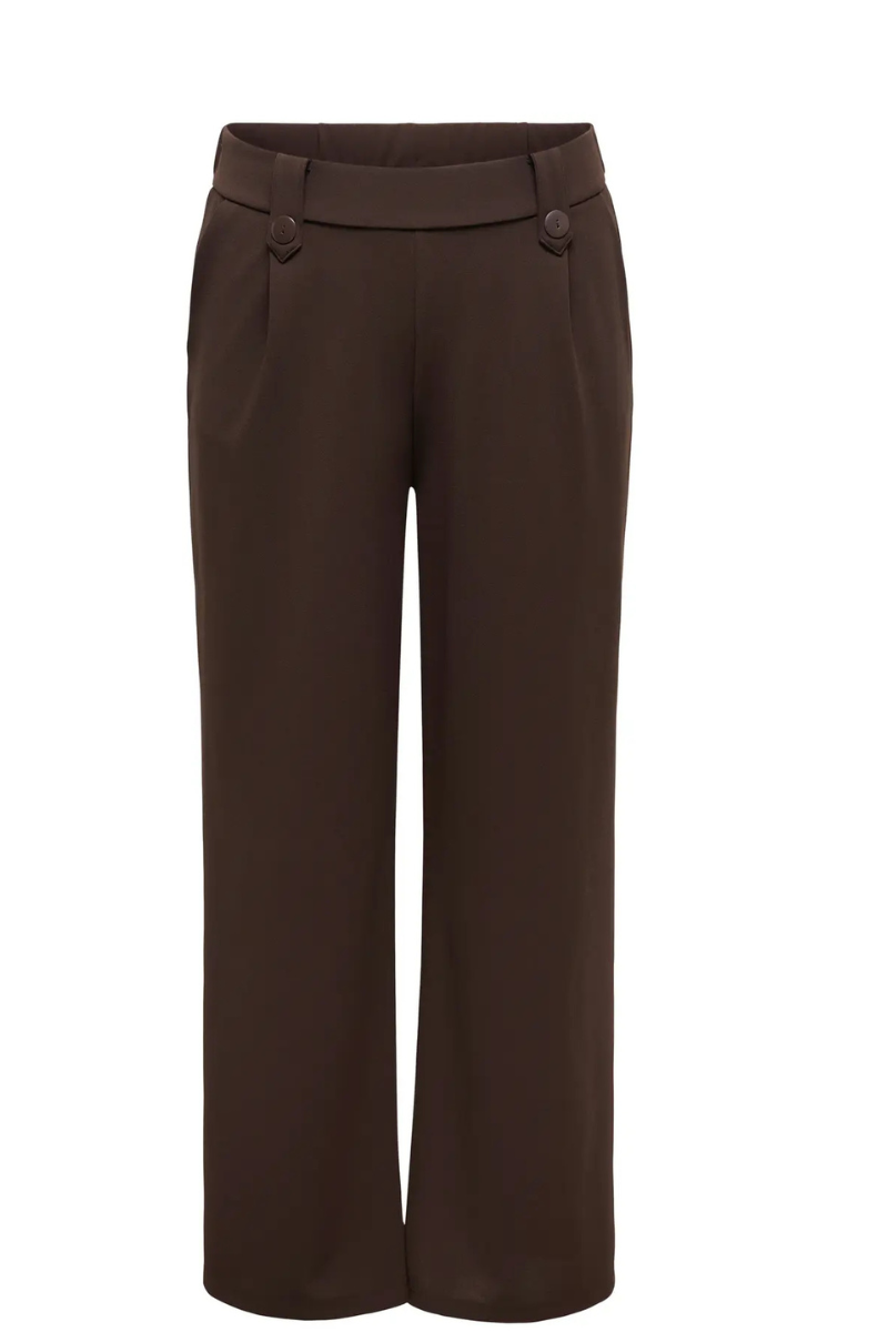 Only Carmakoma bukser carsania button pants brun
