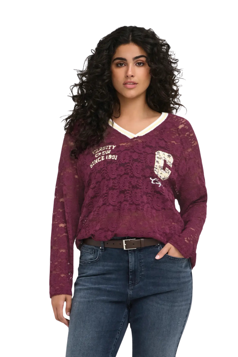 Only Carmakoma Bluse Carkia lilla