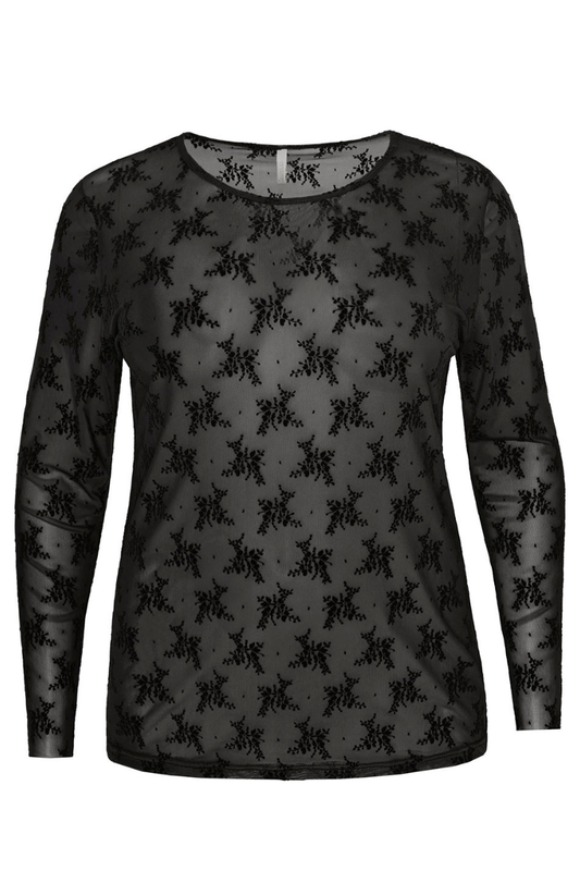 Cassiopeia mesh bluse Gitesse 2 sort