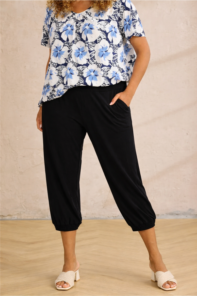 Zhenzi capri bukser Zh-Daphne 272 sort