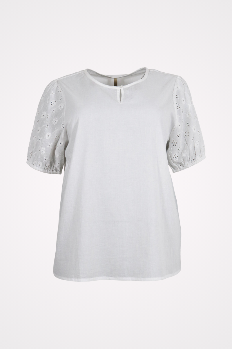 hvid bluse plussize