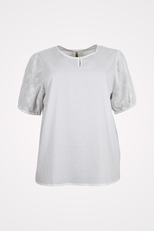 hvid bluse plussize